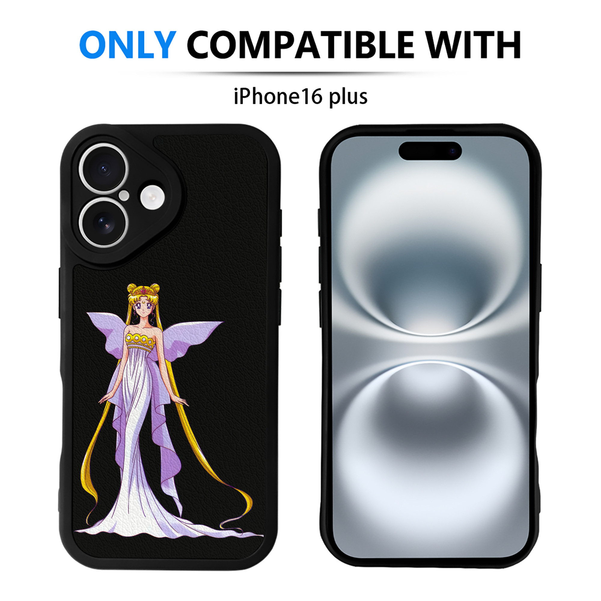 （画像用） 美少女戦士セーラームーン 愛野 美奈子 あいの みなこ Sailor Moon Aino Minako 【iPhone 16シリーズ対応】シリコンスマホケース（レザー調） 材質：シリコン